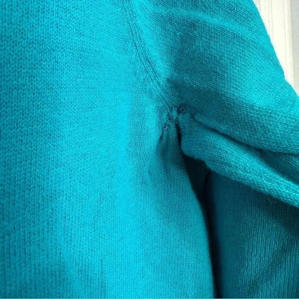 GAP Factory Cardigan 3/4  Length Sleeves Blue Size Small - Picture 13 of 16